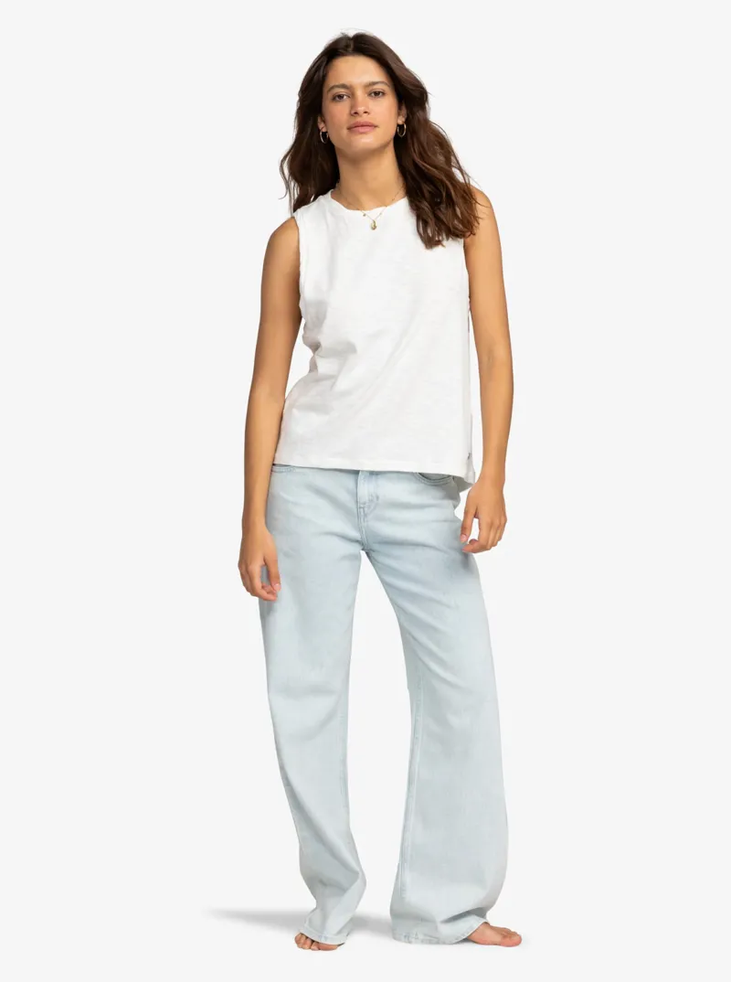 Roxy On The Shoreline Tank Snow White - Womens Vest Top-3