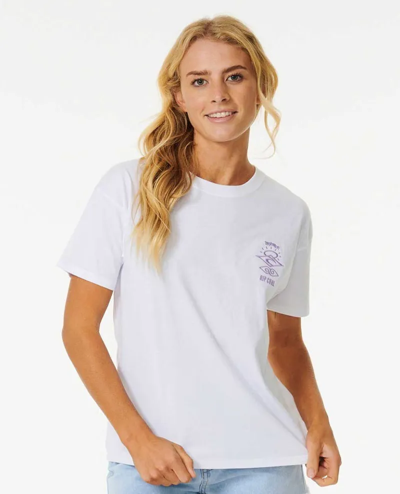 Rip Curl Icons Of Surf Relaxed Tee White-1