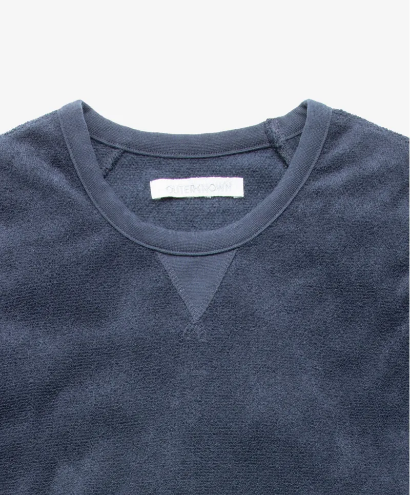 Outerknown Hightide Crew Night - Mens Blue Sweatshirt Jumper-1