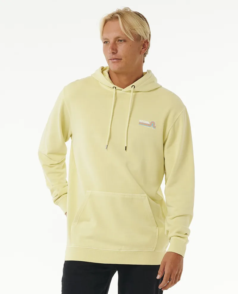 Rip Curl Surf Revival Hooded Fleece Vintage Yellow - Mens Hoody