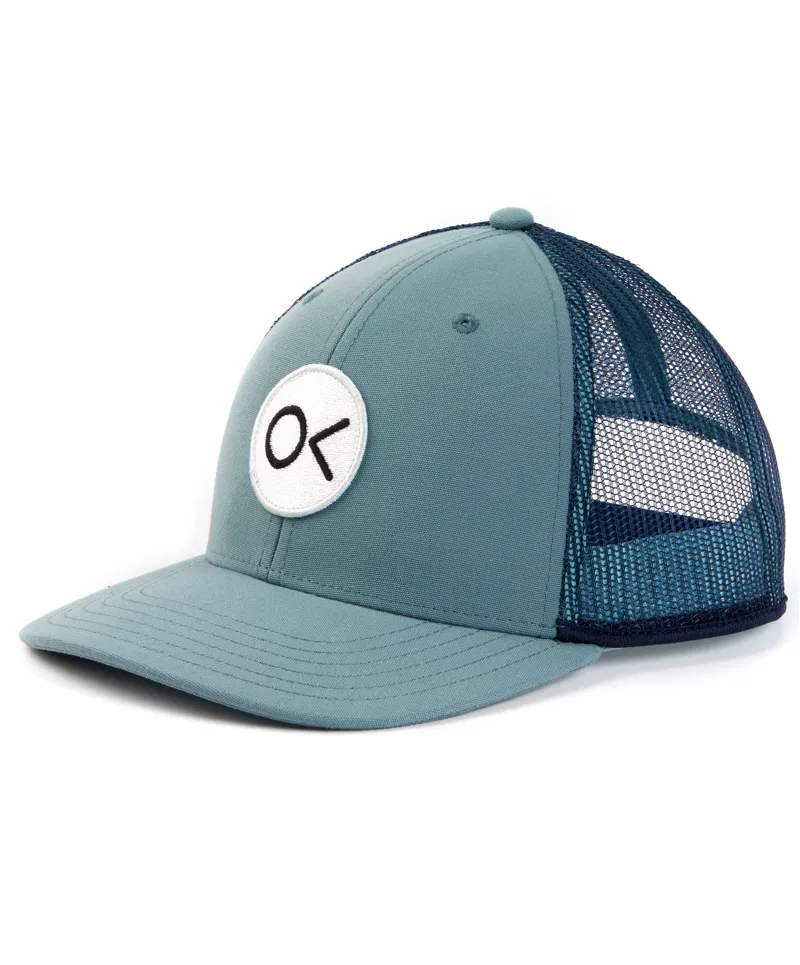 Outerknown OK Patch Trucker Slate - Mens Blue Cap