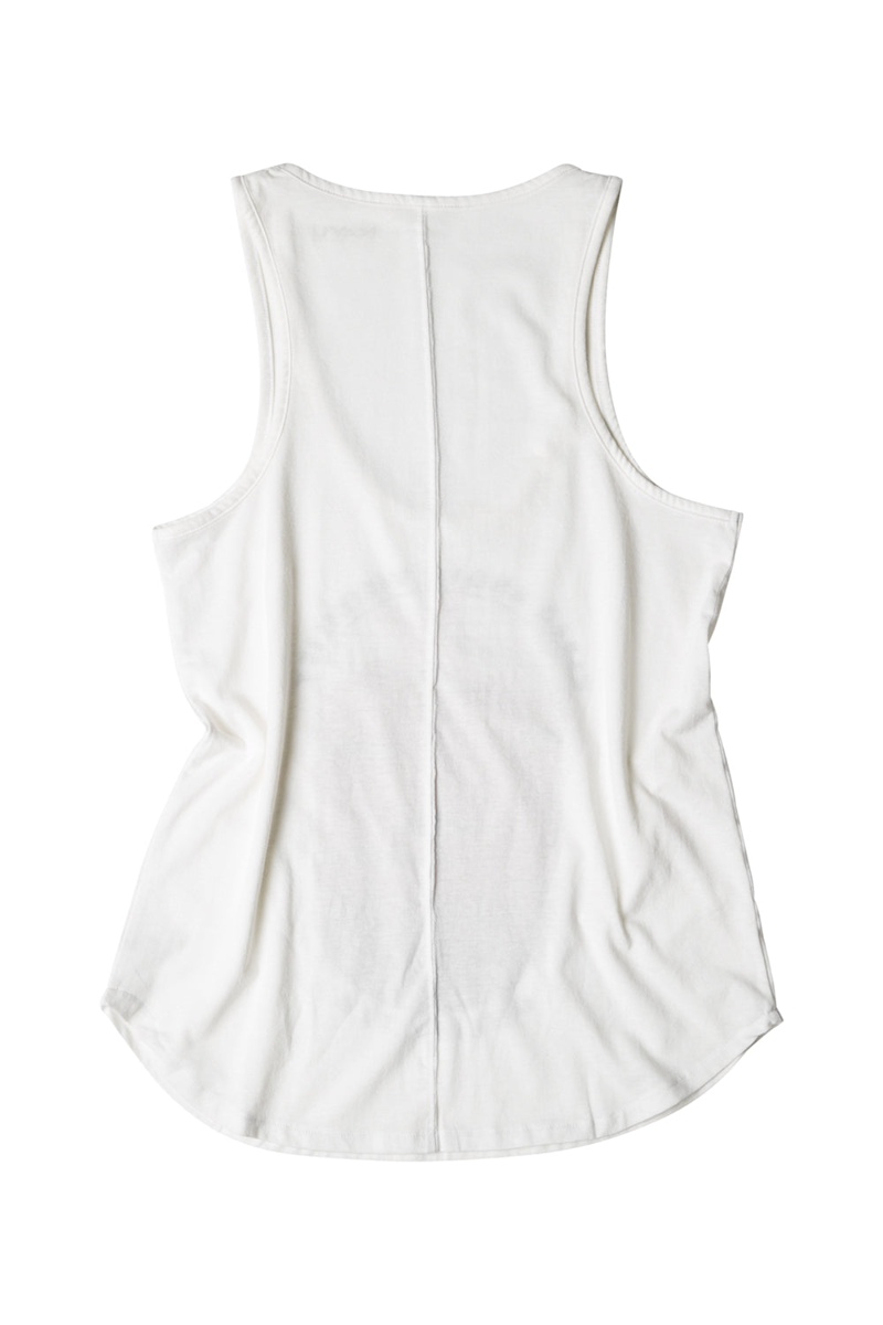 Kavu Dont Sweat It Tank Off White - Womens White Vest Top-1
