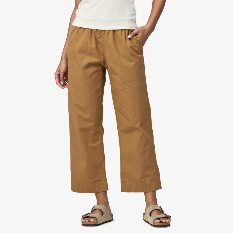 Patagonia Funhoggers Pants Nest Brown - Womens Brown Trousers