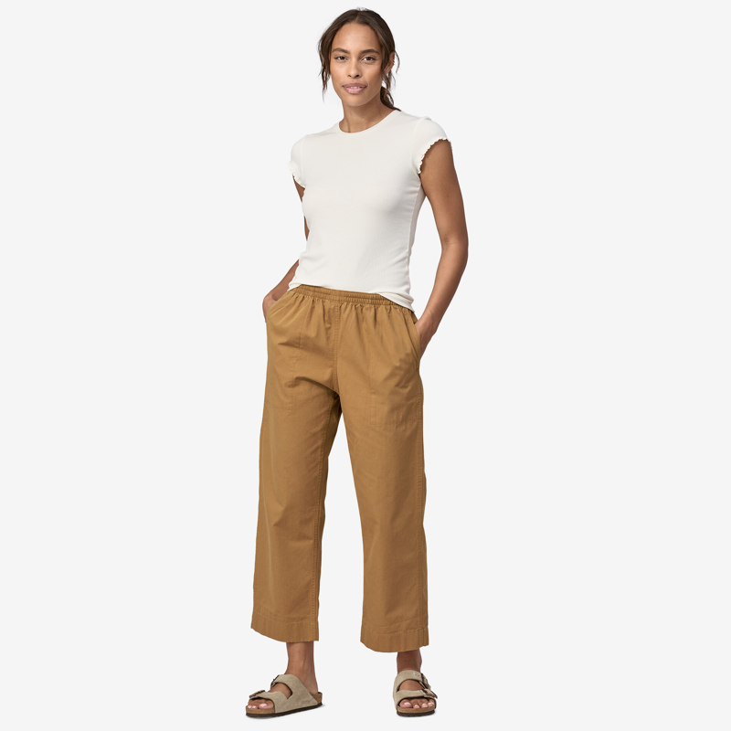 Patagonia Funhoggers Pants Nest Brown - Womens Brown Trousers-4