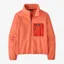 Patagonia Microdini 1/2 Zip Pullover Coho Coral - Womens Orange Fleece