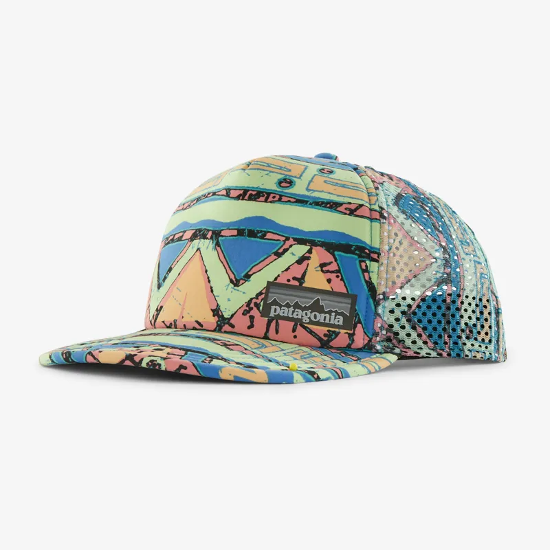 Patagonia Duckbill Trucker Hat High Hopes Geo Salamander Green