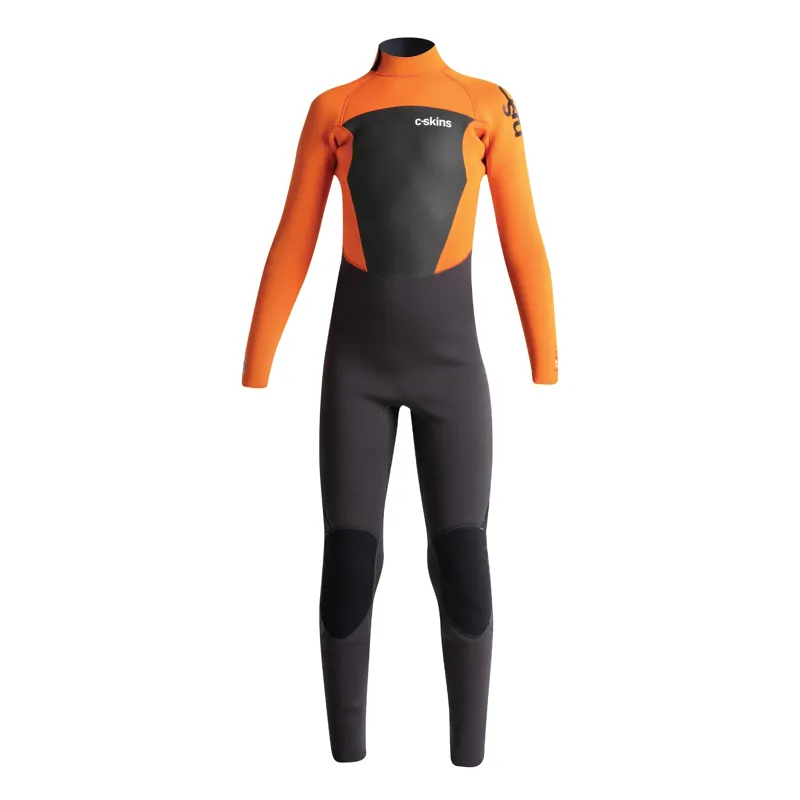 C-Skins Legend 3:2 Jr GBS Back Zip Steamer CHARCOAL/BURNT ORANGE/BLACK