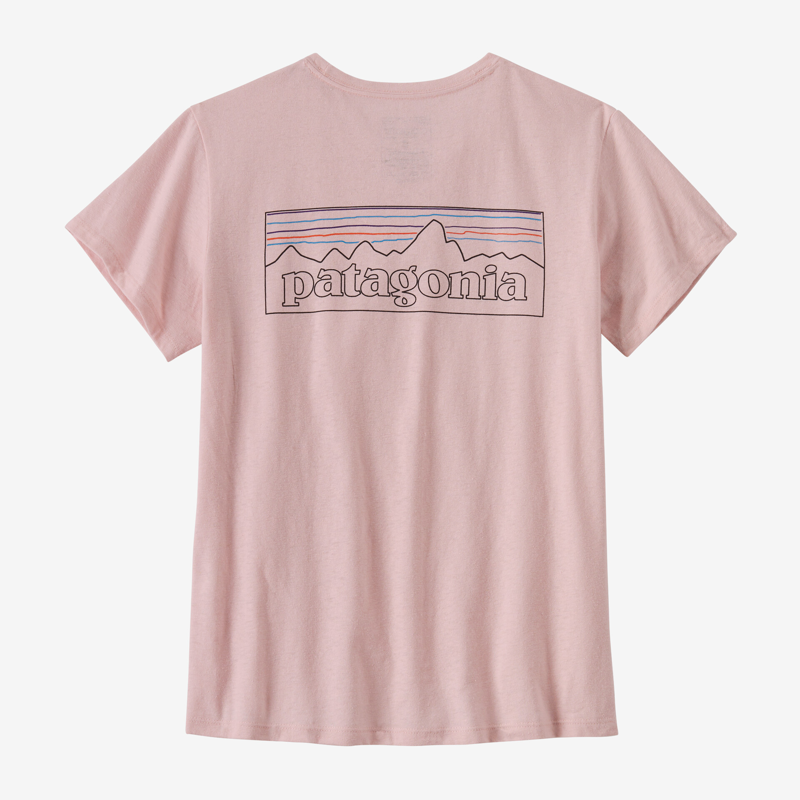 Patagonia P-6 Logo Responsibili-Tee Outline Whisker Pink - Womens T-Shirt-1