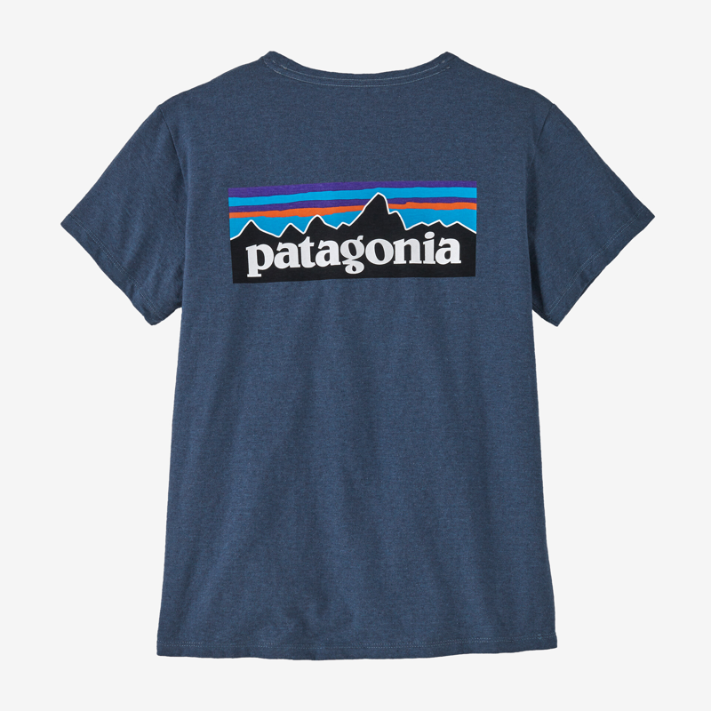 Patagonia P-6 Logo Responsibili-Tee Utility Blue - Womens T-Shirt-1