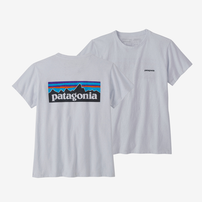 Patagonia P-6 Logo Responsibili-Tee White - Womens T-Shirt-2