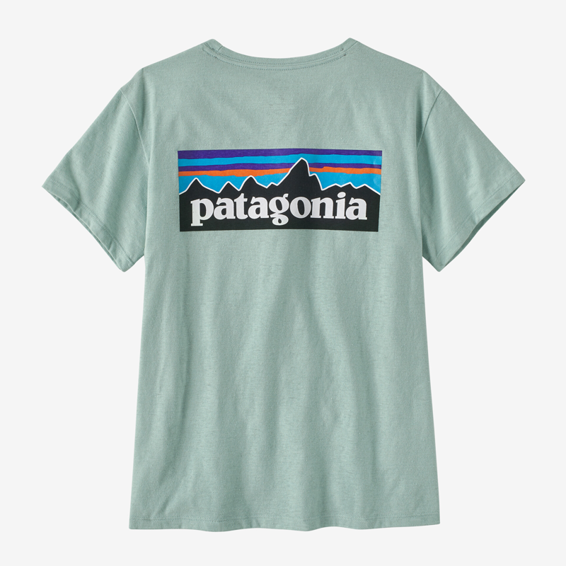 Patagonia P-6 Logo Responsibili-Tee Wispy Green - Womens T-Shirt-1