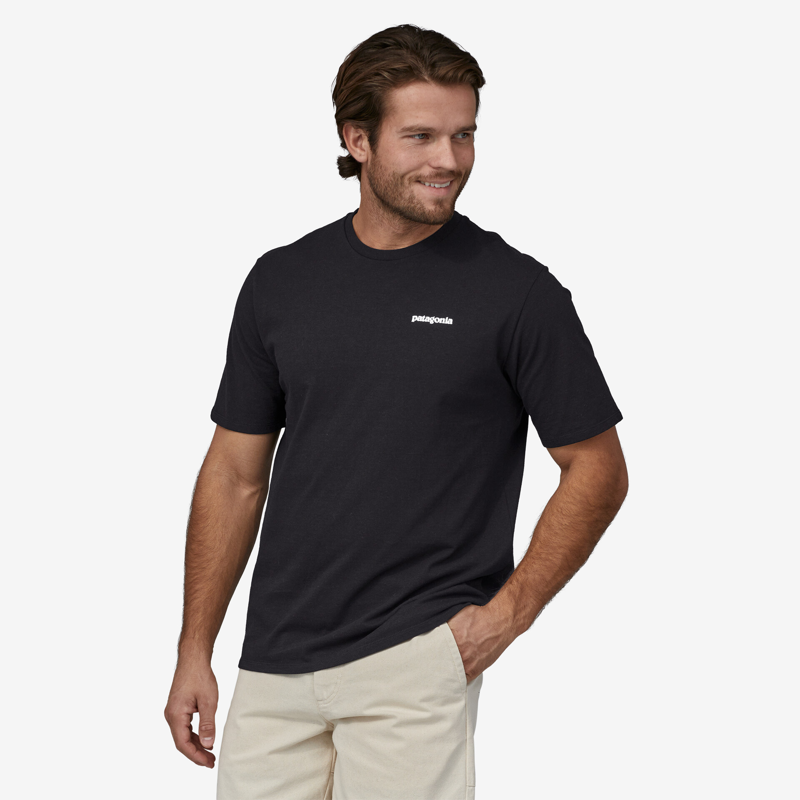 Patagonia P-6 Logo Responsibili-Tee Black - Mens T-Shirt-1