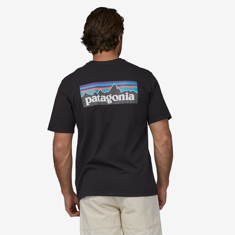 Patagonia P-6 Logo Responsibili-Tee Black - Mens T-Shirt-2