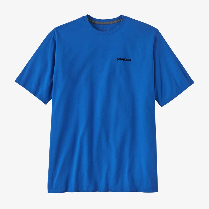 Patagonia P-6 Logo Responsibili-Tee Outline: Vessel Blue - Mens T-Shirt