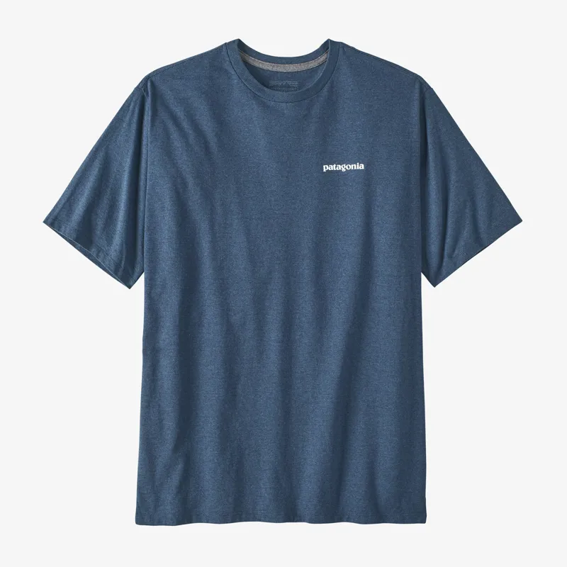 Patagonia P-6 Logo Responsibili-Tee Utility Blue - Mens T-Shirt