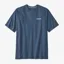 Patagonia P-6 Logo Responsibili-Tee Utility Blue - Mens T-Shirt
