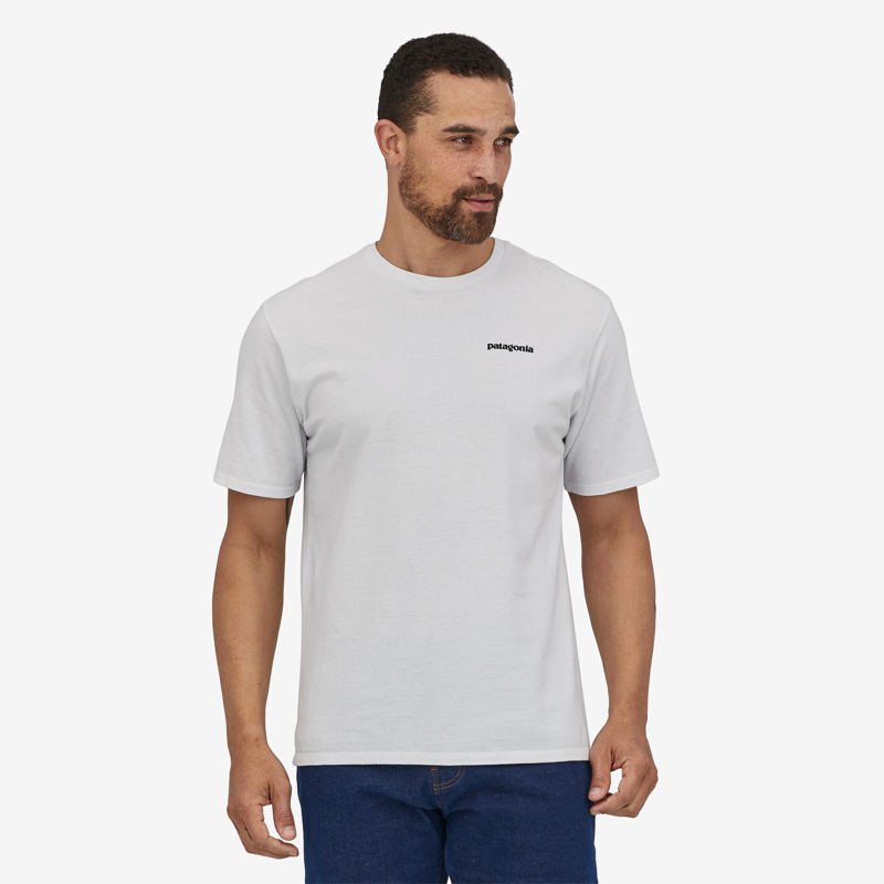 Patagonia P-6 Logo Responsibili-Tee White - Mens T-Shirt-1