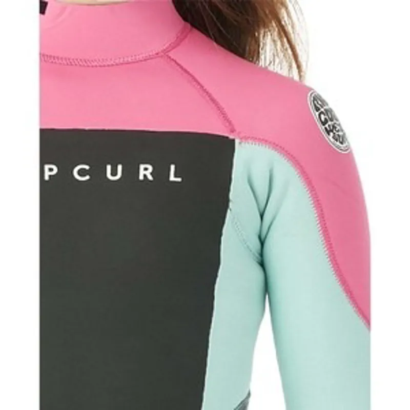 Ripcurl Groms Omega 3/2 Back Zip Steamer - Pink-1