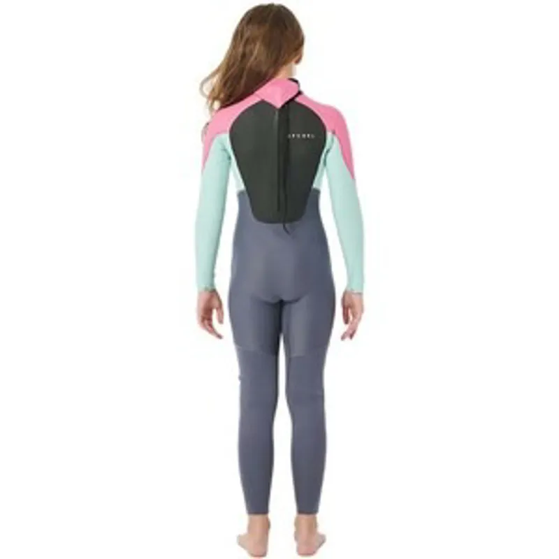 Ripcurl Groms Omega 3/2 Back Zip Steamer - Pink-2