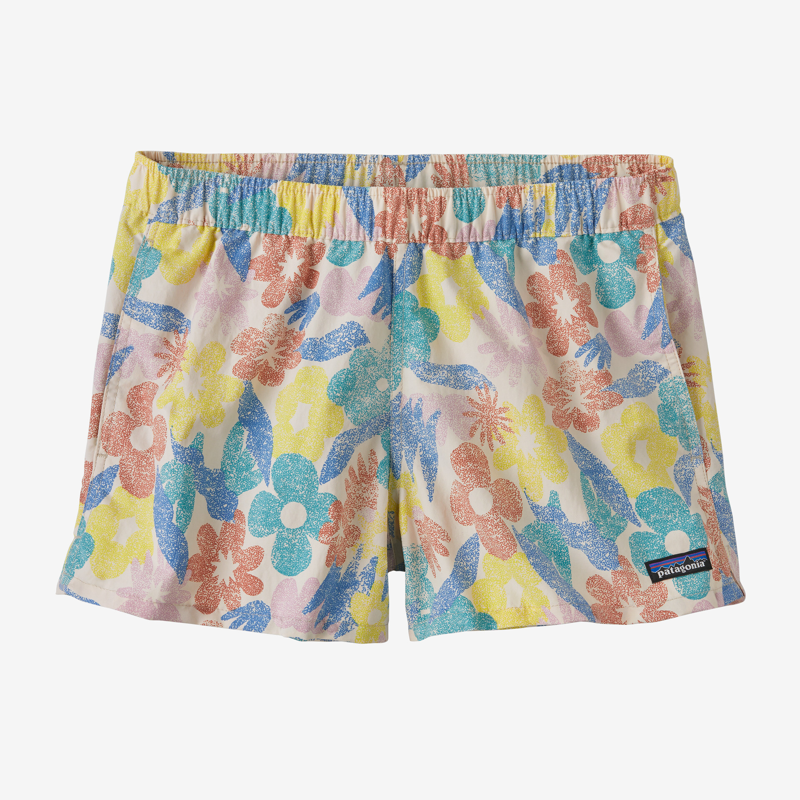 Patagonia Barely Baggies Shorts 2.5 inch Channeling Spring Natural - Womens Floral Boardshorts-3