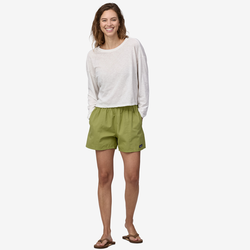 Patagonia Funhoggers Shorts Buckhorn Green - Womens Shorts-3