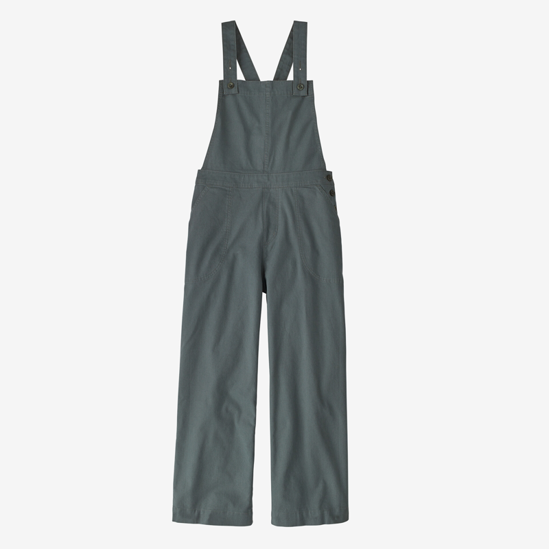 Patagonia Stand Up Cropped Overalls Nouveau Green - Womens Dungarees-3