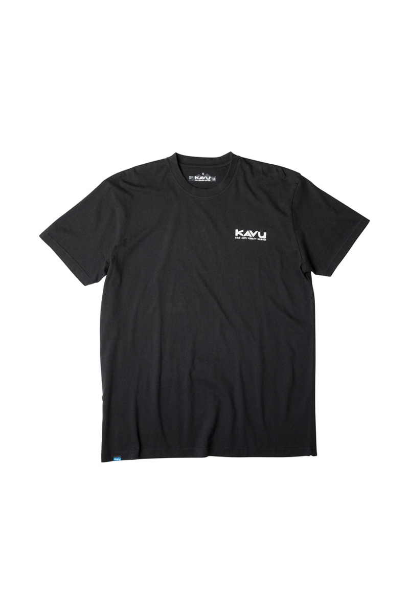 Kavu Klear Above Etch Art T-Shirt Black - Mens Black Tee-1