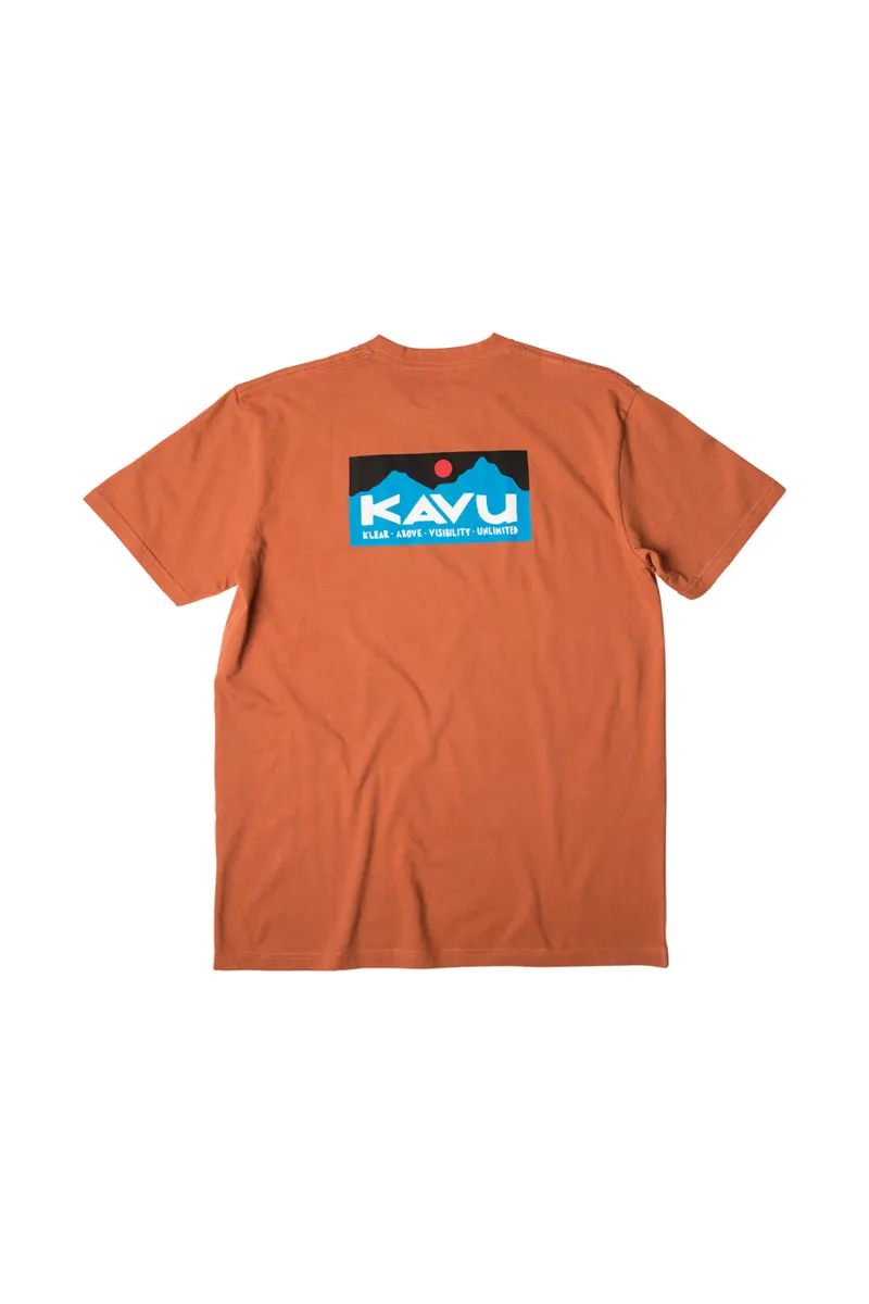 Kavu Klear Above Etch Art T-Shirt Copper - Mens Orange Tee