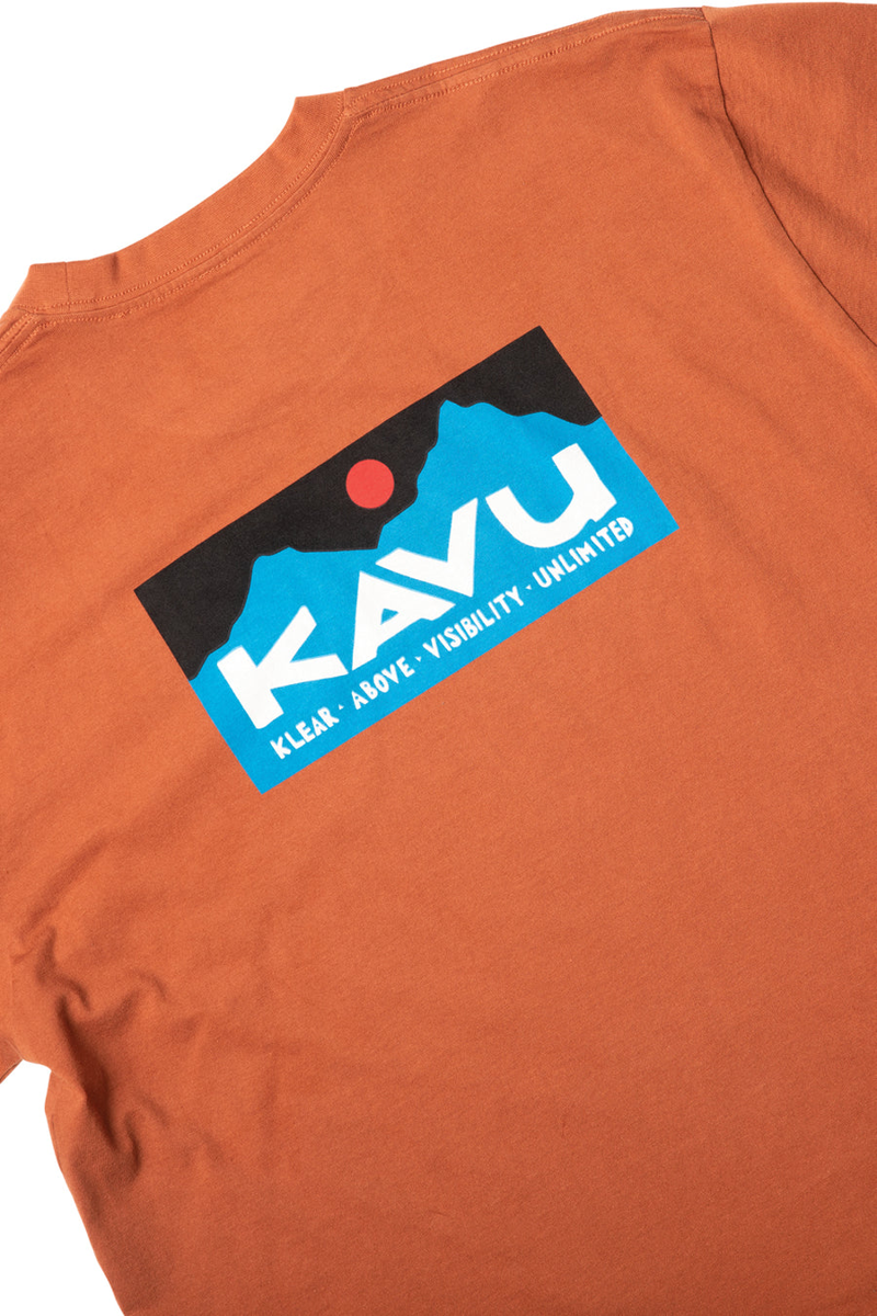 Kavu Klear Above Etch Art T-Shirt Copper - Mens Orange Tee-2