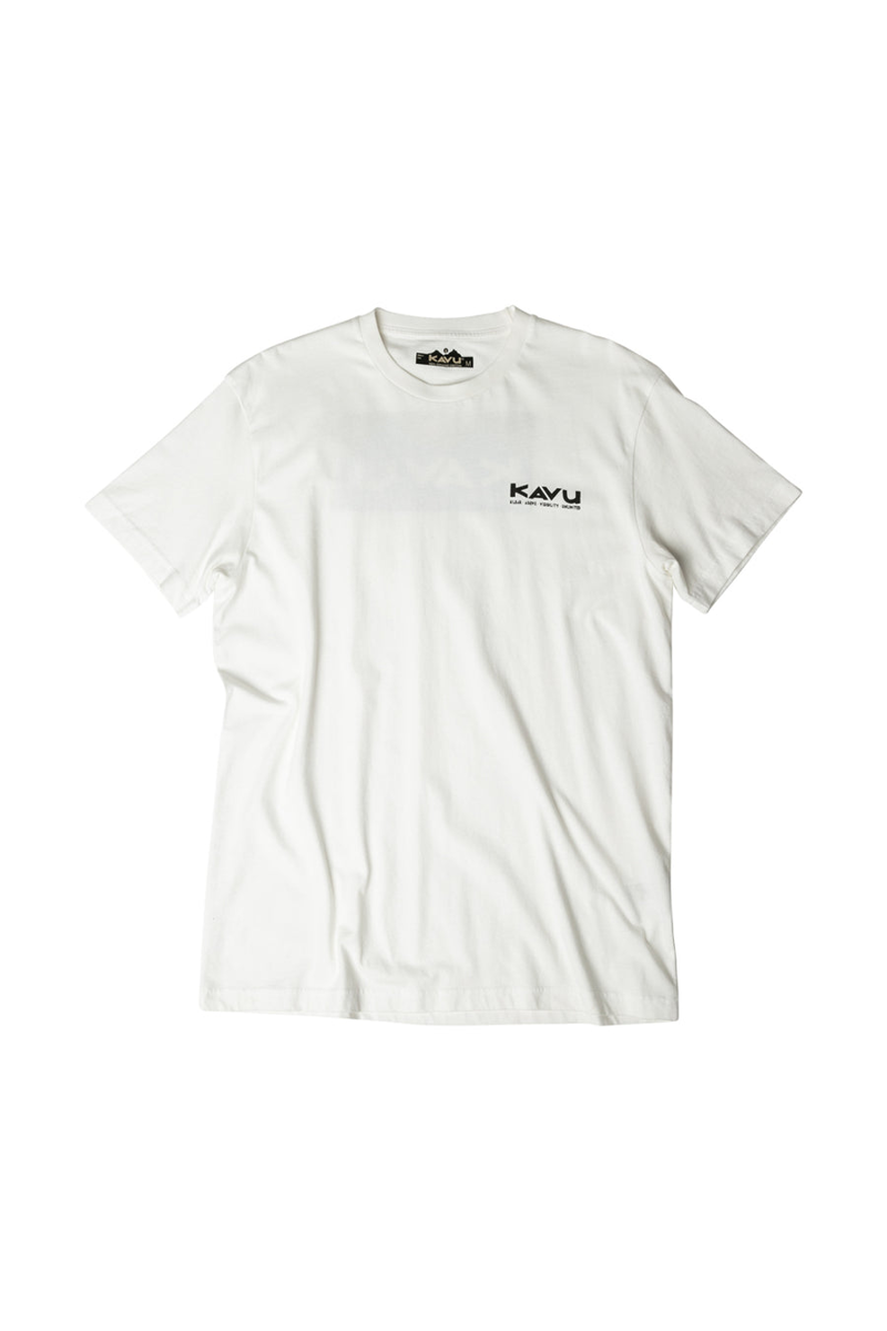 Kavu Klear Above Etch Art T-Shirt Off White - Mens White Tee-1