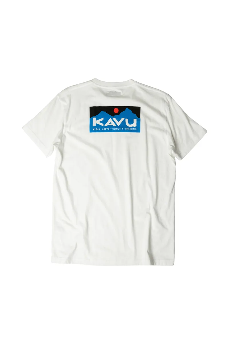 Kavu Klear Above Etch Art T-Shirt Off White - Mens White Tee