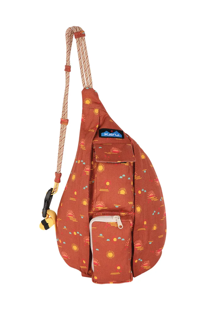 Kavu Mini Rope Bag Mirage Glow - Unisex Orange Sling Pack