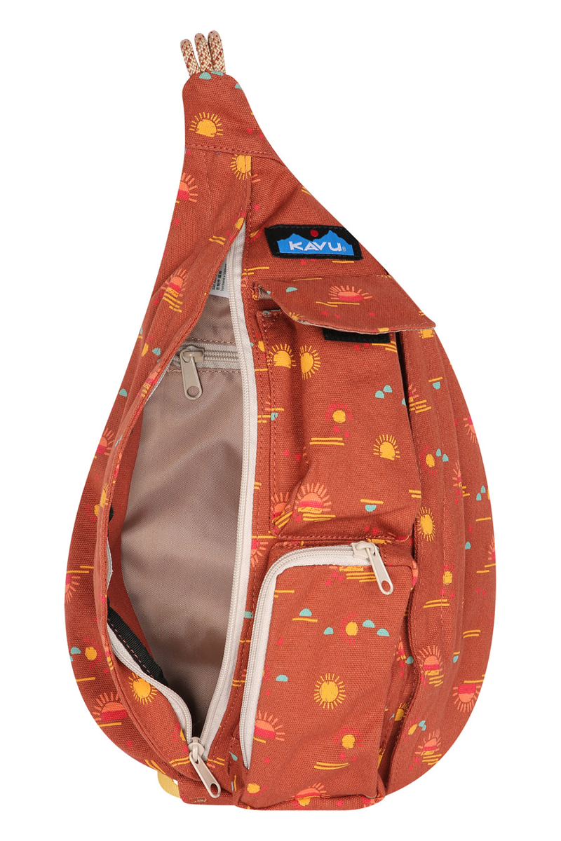 Kavu Mini Rope Bag Mirage Glow - Unisex Orange Sling Pack-2