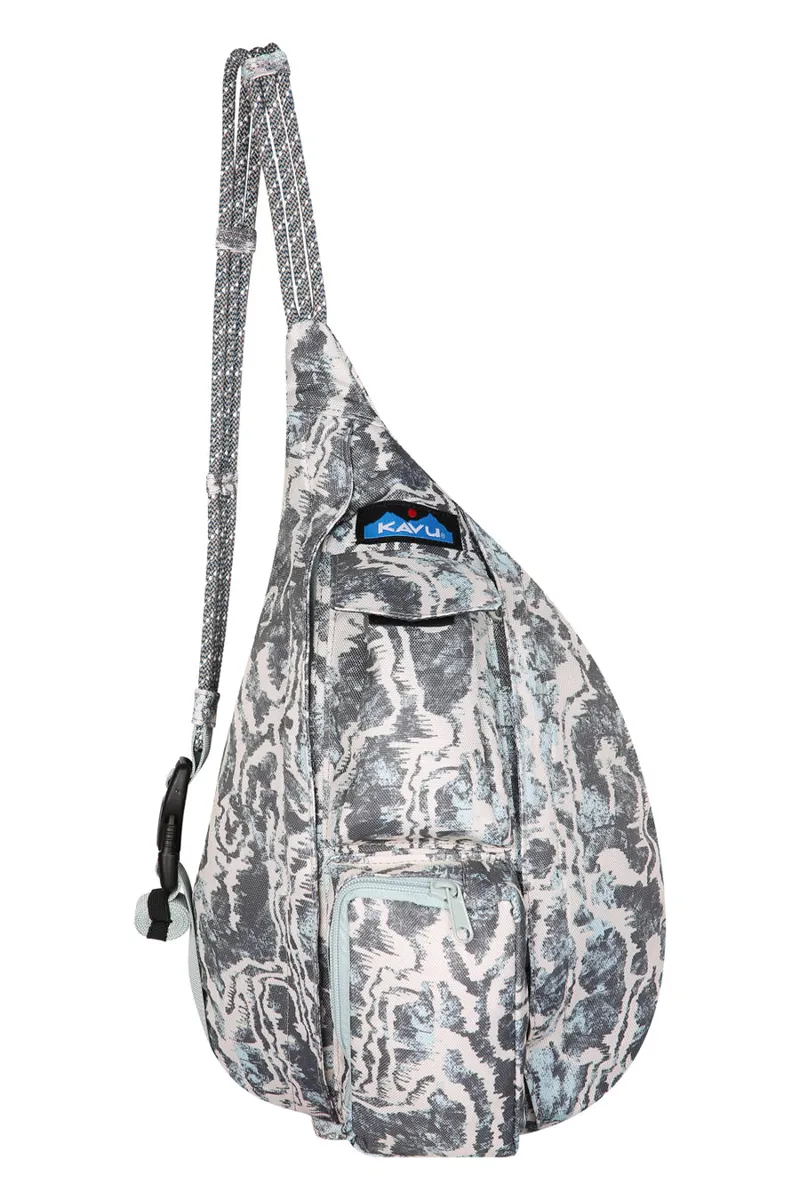 Kavu Mini Rope Sling Bag Motion Undertow - Unisex Grey Shoulder Pack