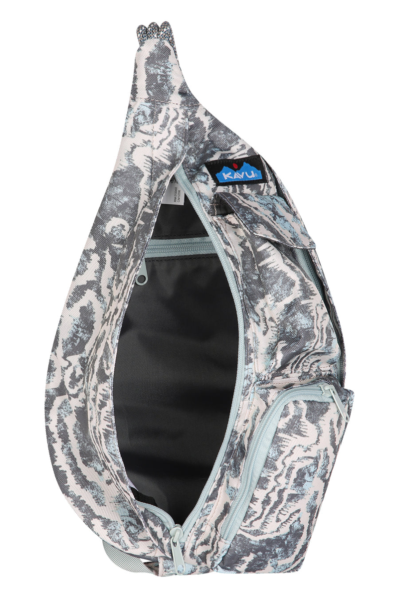 Kavu Mini Rope Sling Bag Motion Undertow - Unisex Grey Shoulder Pack-2