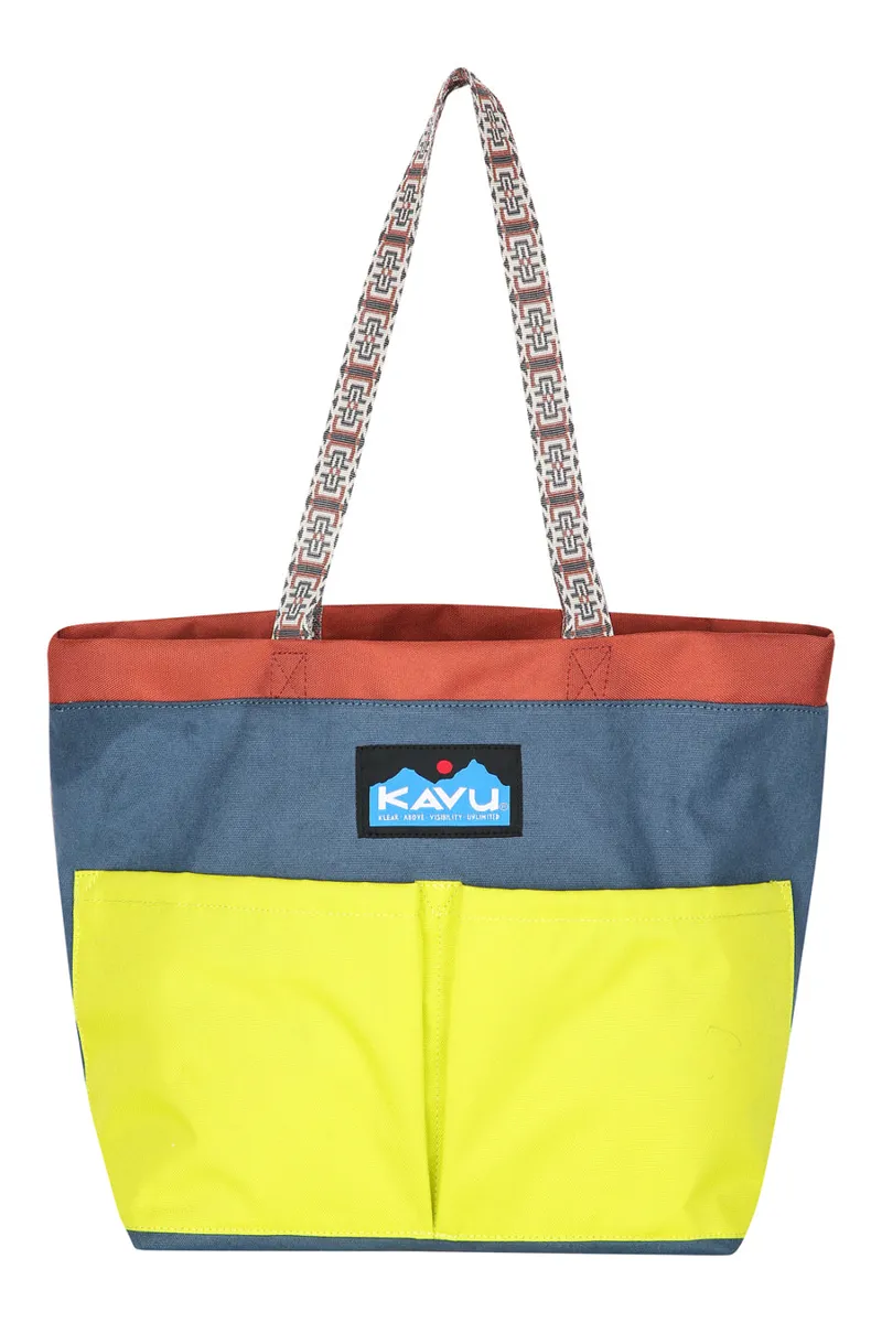 Kavu Twin Falls Tote Fun Camp Unisex Red Handbag