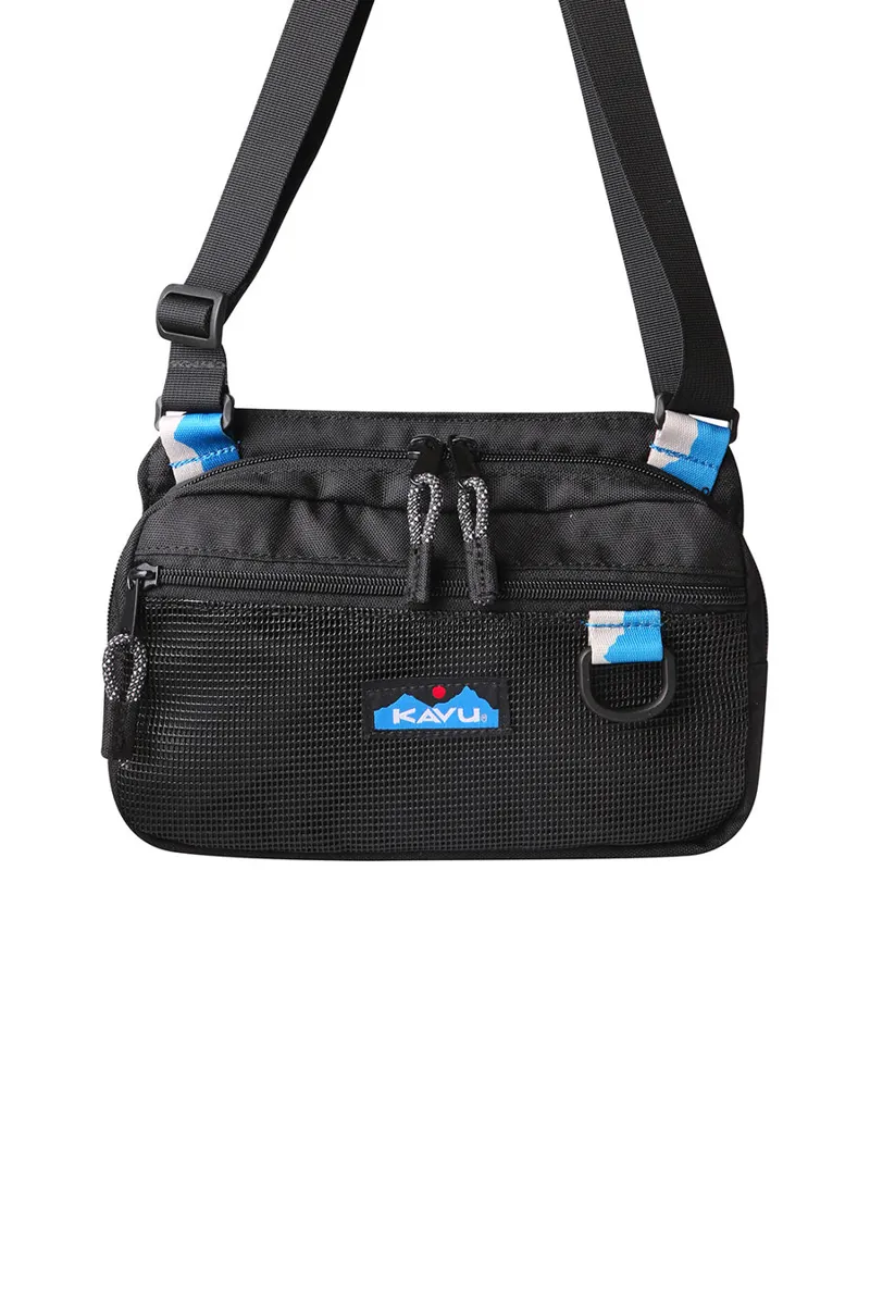 Kavu Delray Beach Bag Black - Unisex Cross-body Bag