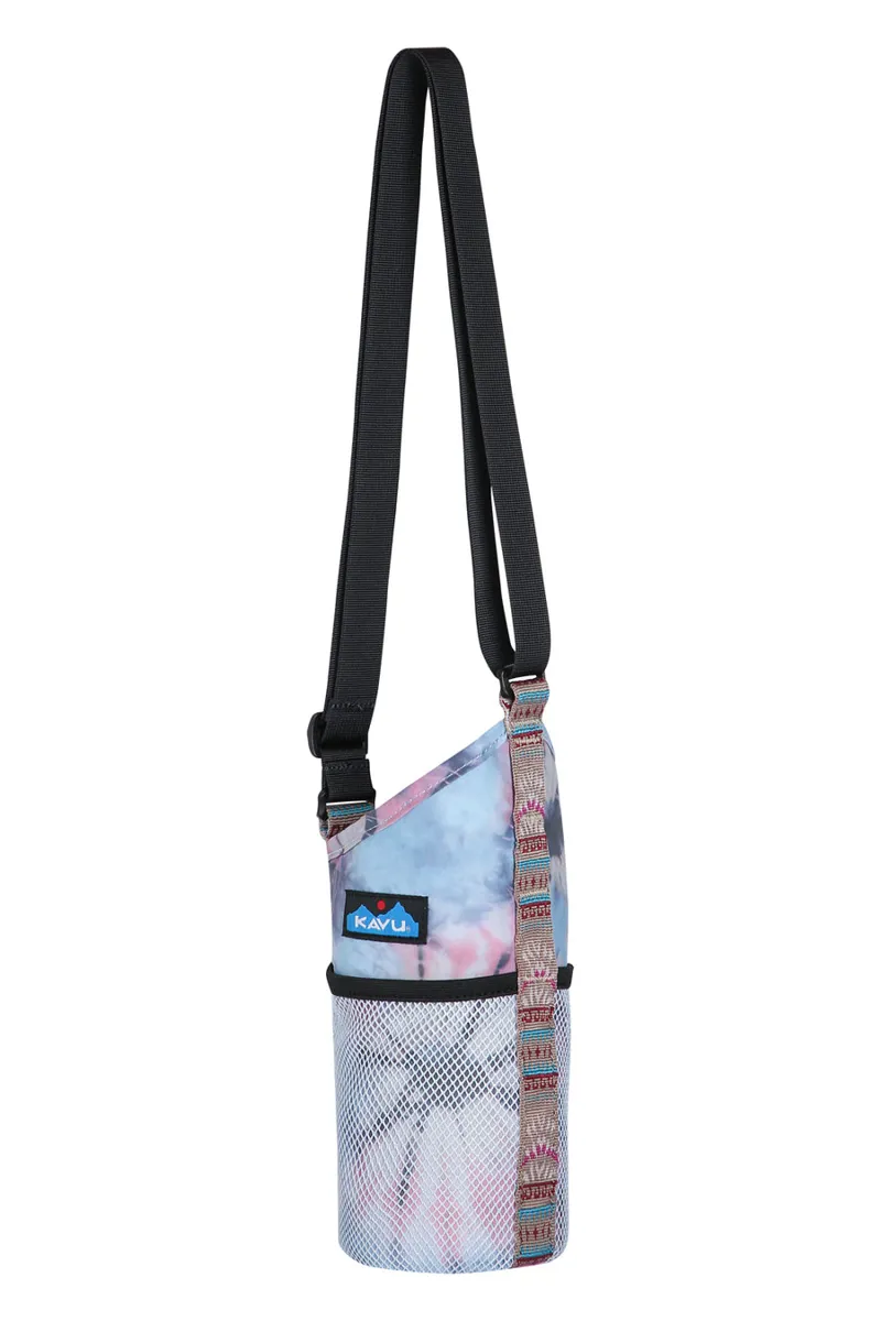 Kavu Sip Sling Insulated Bag Spiral Tie Dye - Unisex Pink Bottle Bag