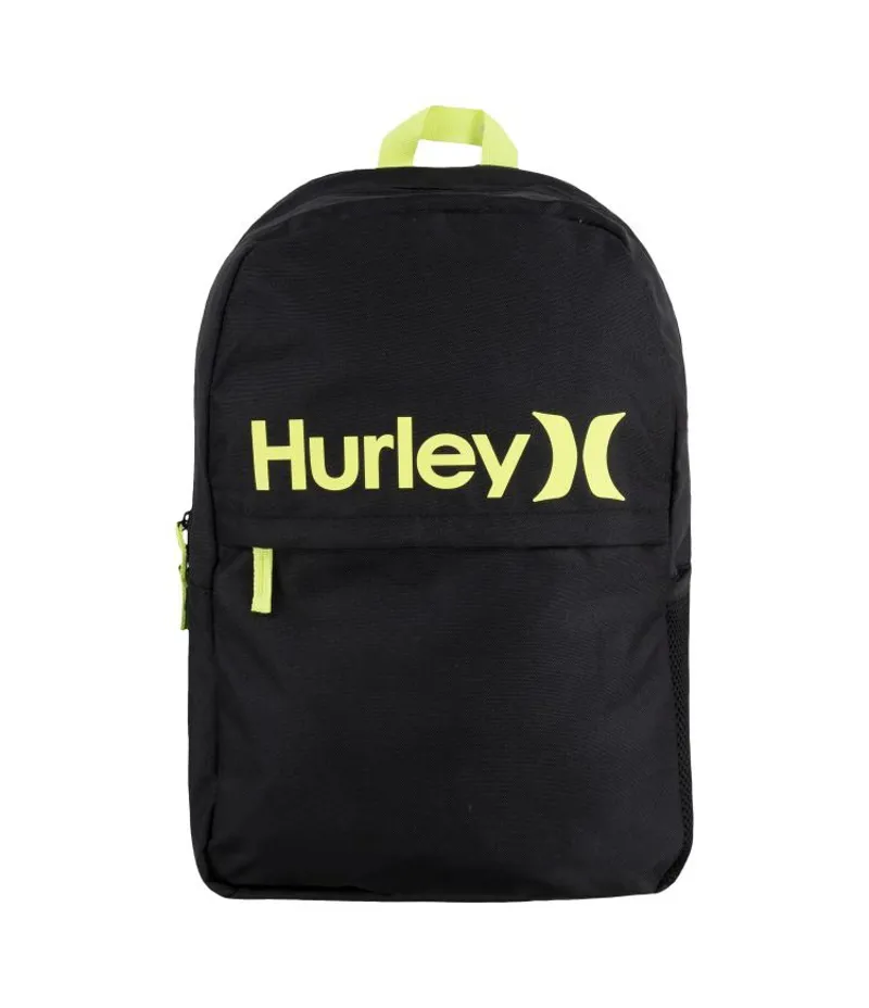 Hurley The One And Only Backpack Black/Lt Lemon - Unisex Black Yellow Rucksack