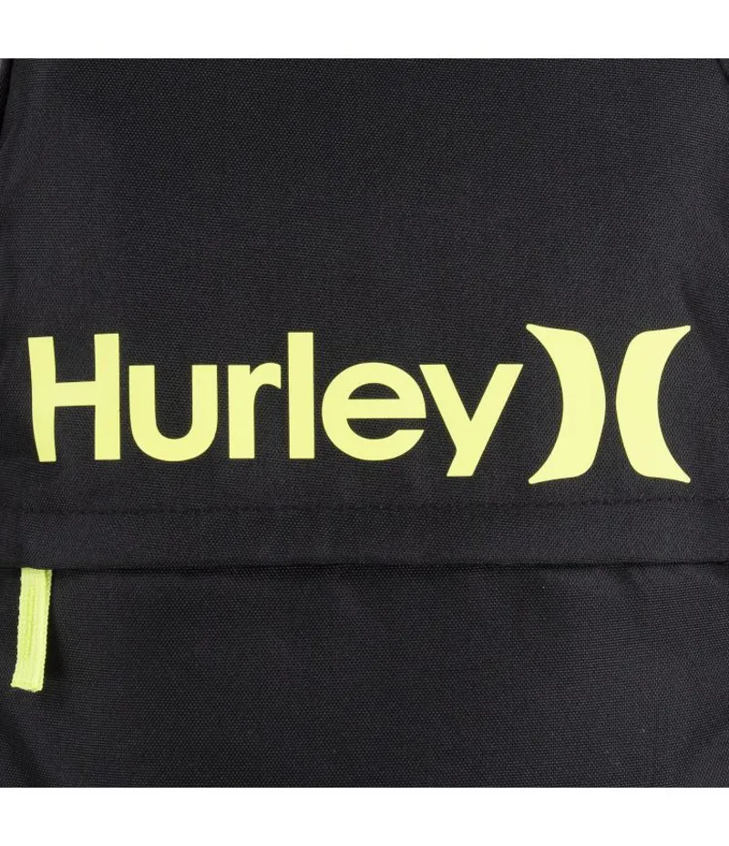 Hurley The One And Only Backpack Black/Lt Lemon - Unisex Black Yellow Rucksack-5