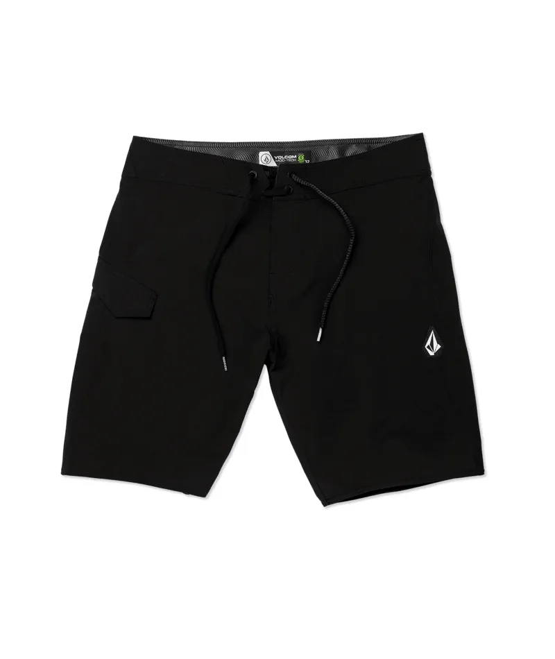 Volcom Lido Solid Mod 20 Boardshort Black - Mens Black Trunks