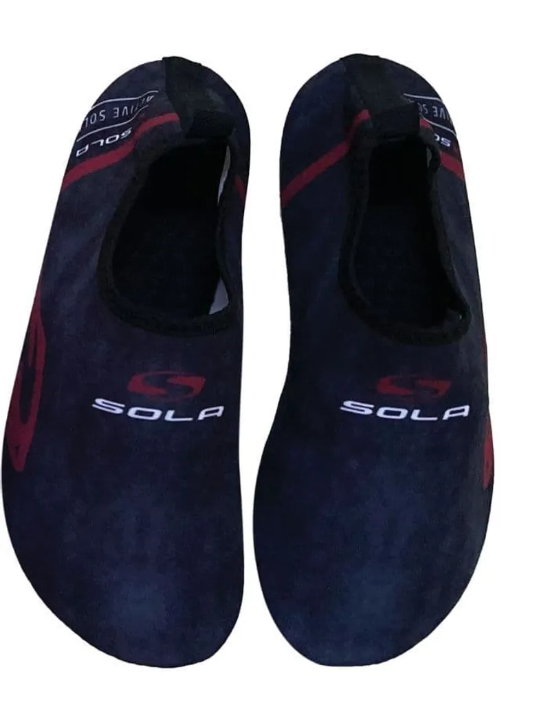 Sola Active Sole Black/Burgundy - Black Red Wetsuit Shoe
