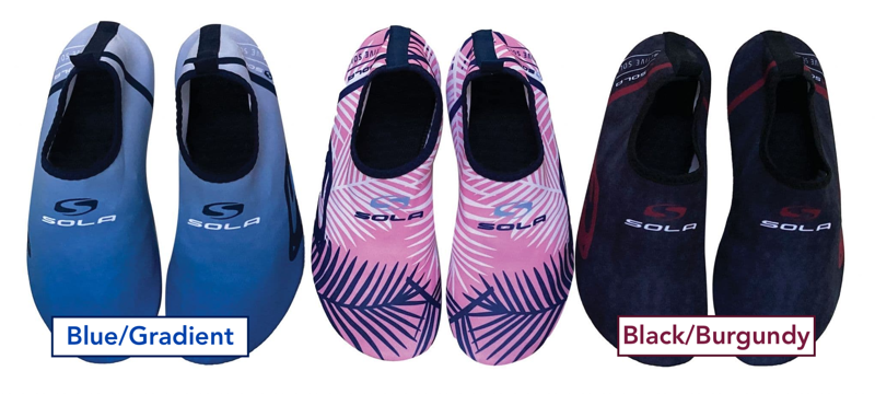 Sola Active Sole Black/Burgundy - Black Red Wetsuit Shoe-1