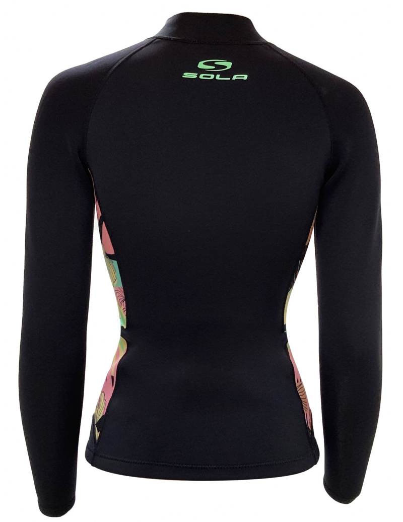 Sola Ignite FZ 2mm Wetsuit Jacket Summer Floral - Womens Wetsuit Top-1