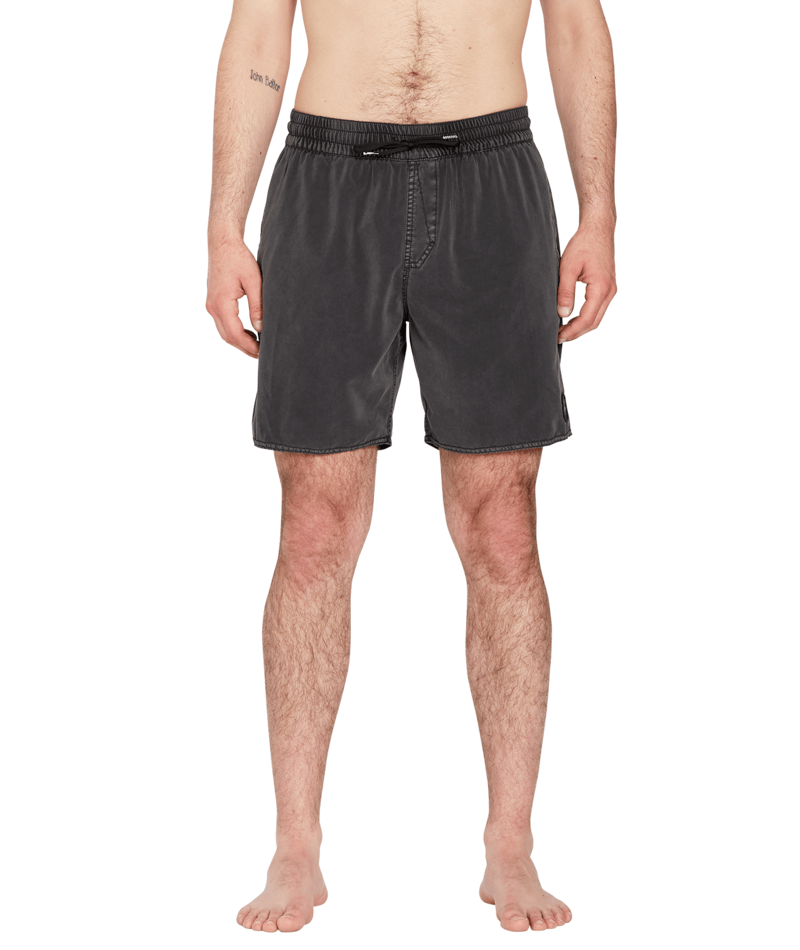 Volcom Center Trunk 17 Black - Mens Black Boardshorts-2