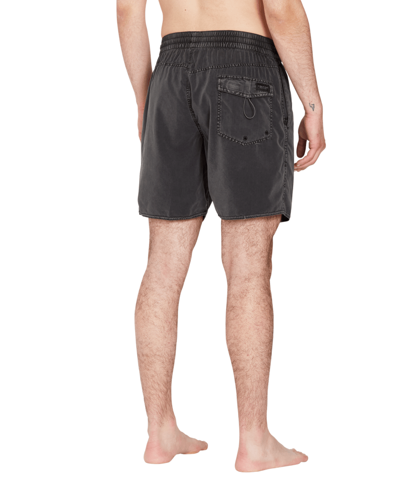 Volcom Center Trunk 17 Black - Mens Black Boardshorts-3