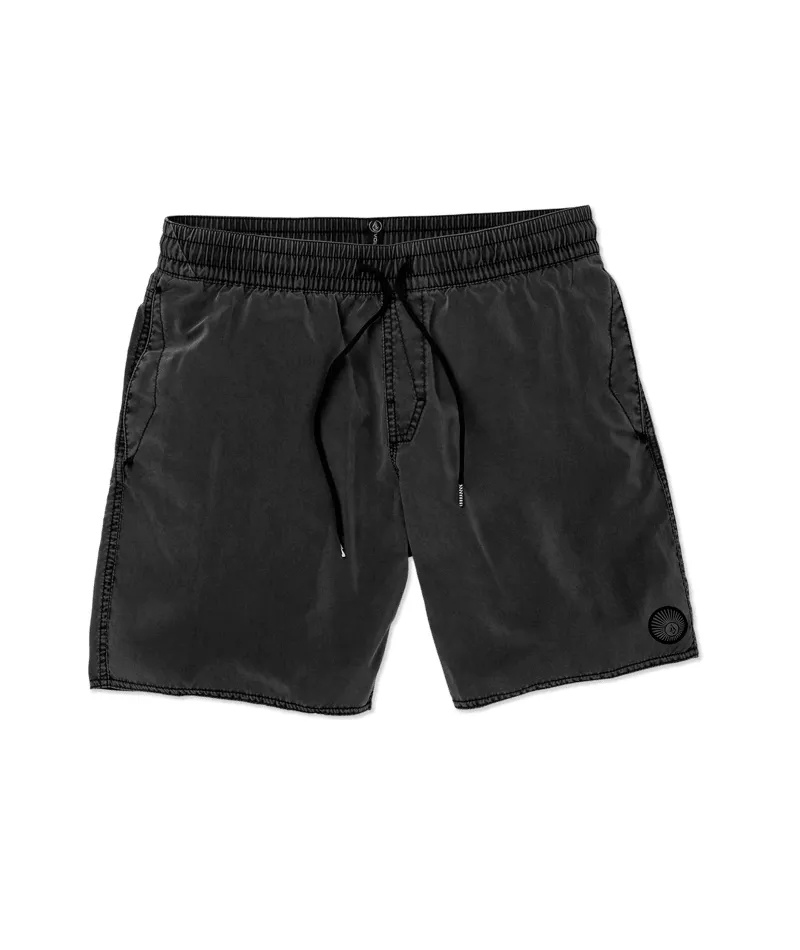 Volcom Center Trunk 17 Black - Mens Black Boardshorts