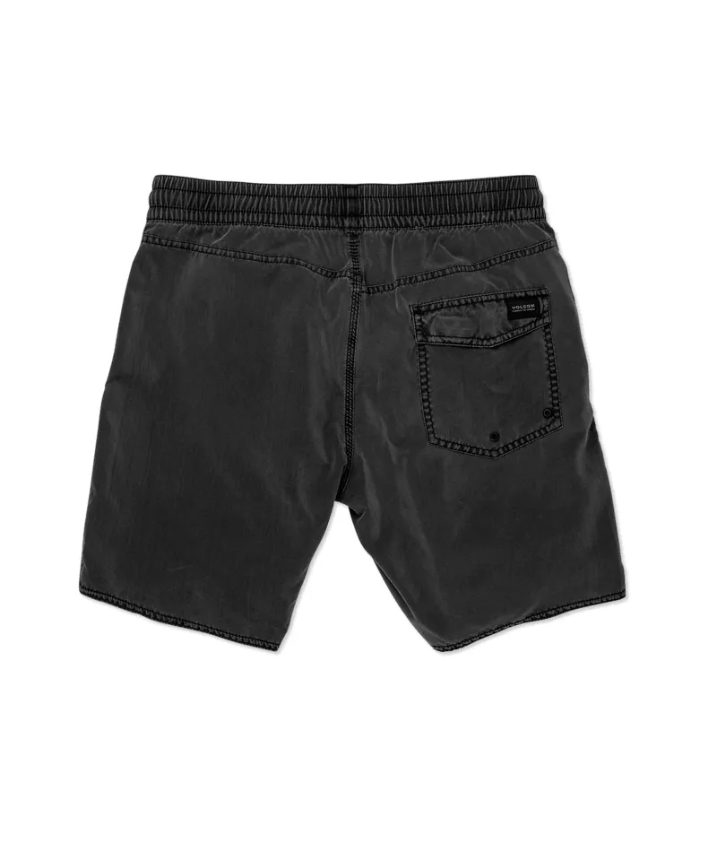 Volcom Center Trunk 17 Black - Mens Black Boardshorts-1
