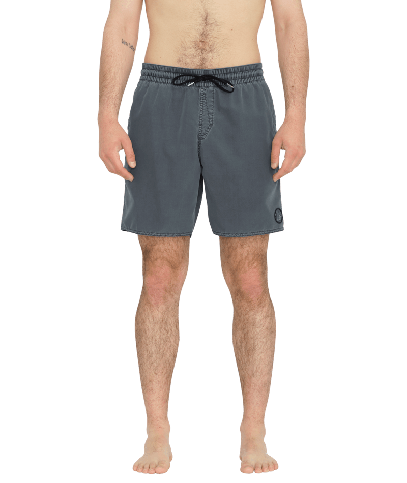 Volcom Center Trunk 17 Dark Slate - Mens Grey Boardshorts-2