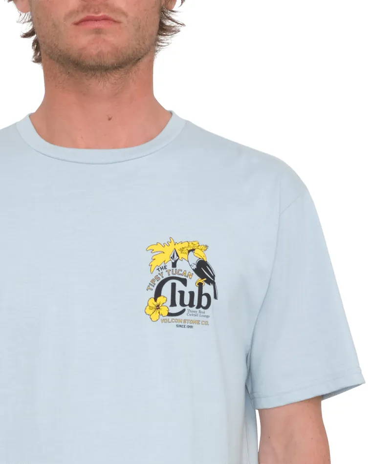 Volcom Tipsy Tucan Short Sleeve Tee Celestial Blue - Mens T-Shirt